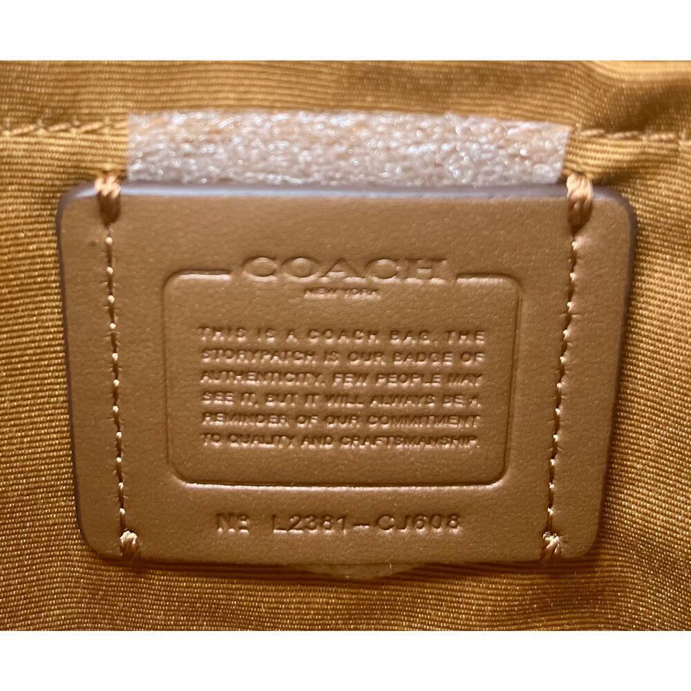 New With Tags Coach CJ608 Teri Shoulder Bag With Signature Quilting - Picture 11 of 12